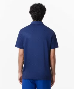 Lacoste Golf-Ultra-Dry Anti-Uv Mini Print Golf Polo Shirt