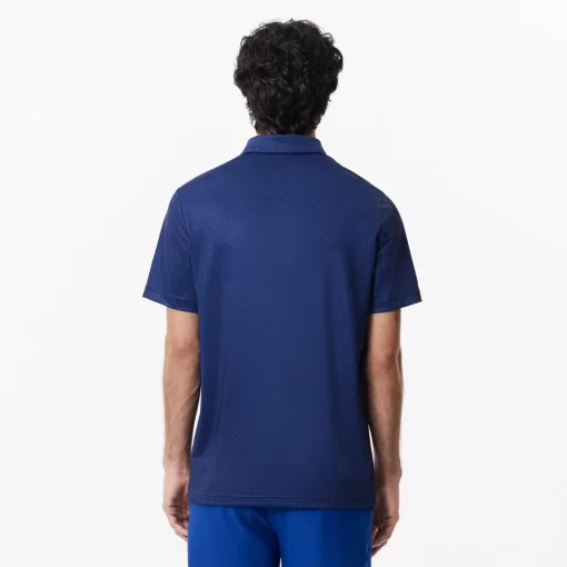 Lacoste Golf-Ultra-Dry Anti-Uv Mini Print Golf Polo Shirt