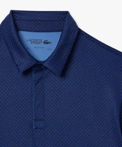 Lacoste Golf-Ultra-Dry Anti-Uv Mini Print Golf Polo Shirt