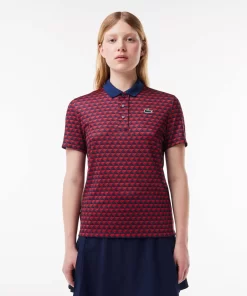 Lacoste Golf-Ultra-Dry Anti-Uv Printed Golf Polo Shirt