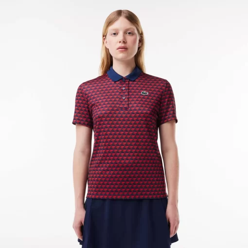 Lacoste Golf-Ultra-Dry Anti-Uv Printed Golf Polo Shirt