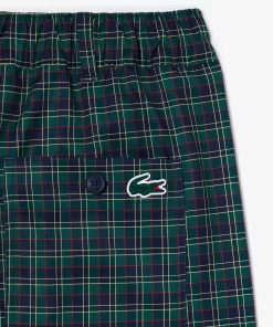 Lacoste Golf-Ultra-Dry Checked Golf Bermuda Shorts