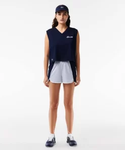 Lacoste Fitness & Training-Ultra-Dry Print Sport Crop Top