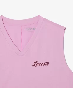 Lacoste Fitness & Training-Ultra-Dry Print Sport Crop Top