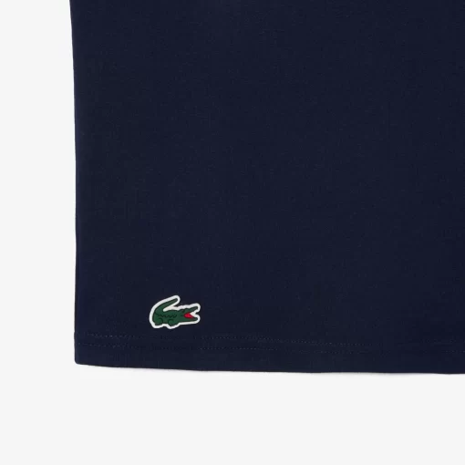 Lacoste Fitness & Training-Ultra-Dry Print Sport Crop Top