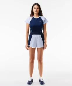 Lacoste Fitness & Training-Ultra-Dry Stretch Colour-Block Sport Shorts