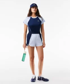 Lacoste Fitness & Training-Ultra-Dry Stretch Colour-Block Sport Shorts