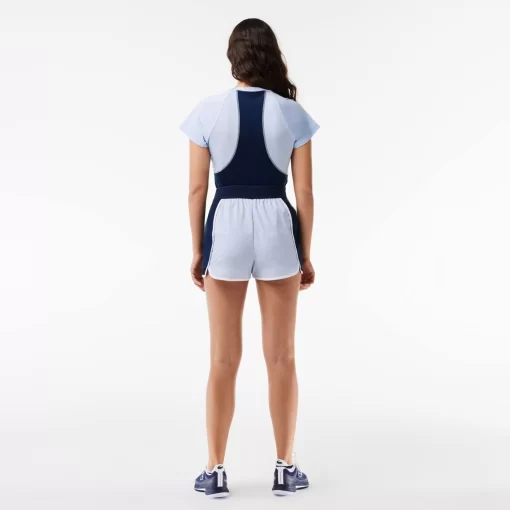 Lacoste Fitness & Training-Ultra-Dry Stretch Colour-Block Sport Shorts