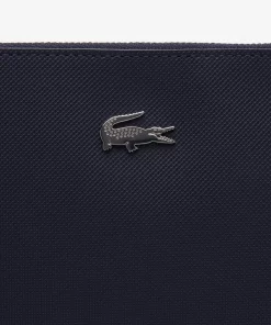 Lacoste Wallets & Small Leather Goods-Unisex Anna Pique Canvas Zip Clutch