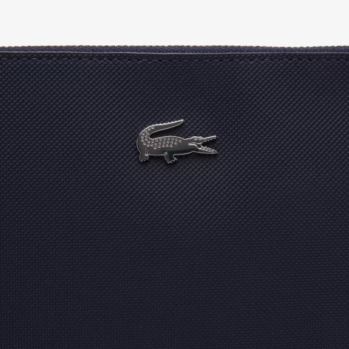 Lacoste Wallets & Small Leather Goods-Unisex Anna Pique Canvas Zip Clutch