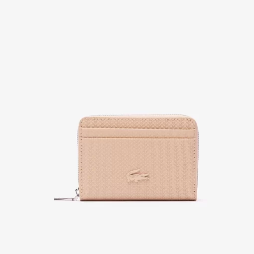 Lacoste Wallets & Small Leather Goods-Unisex Chantaco Zippered Fine Leather Small Coin Pouch