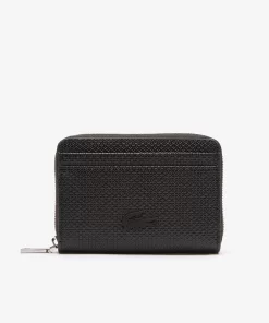 Lacoste Wallets & Small Leather Goods-Unisex Chantaco Zippered Fine Leather Small Coin Pouch