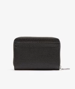 Lacoste Wallets & Small Leather Goods-Unisex Chantaco Zippered Fine Leather Small Coin Pouch