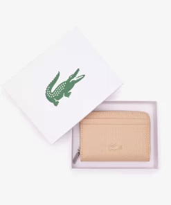 Lacoste Wallets & Small Leather Goods-Unisex Chantaco Zippered Fine Leather Small Coin Pouch