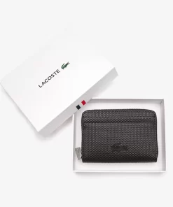 Lacoste Wallets & Small Leather Goods-Unisex Chantaco Zippered Fine Leather Small Coin Pouch