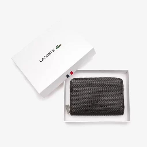 Lacoste Wallets & Small Leather Goods-Unisex Chantaco Zippered Fine Leather Small Coin Pouch