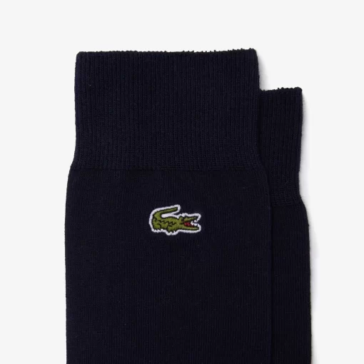 Lacoste Socks-Unisex Cotton Blend High-Cut Socks