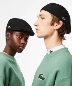 Lacoste Caps & Hats-Unisex Embroidered Crocodile Beret