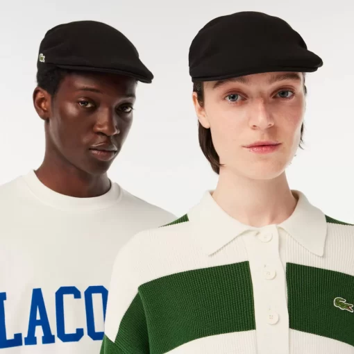 Lacoste Caps & Hats-Unisex Embroidered Crocodile Beret