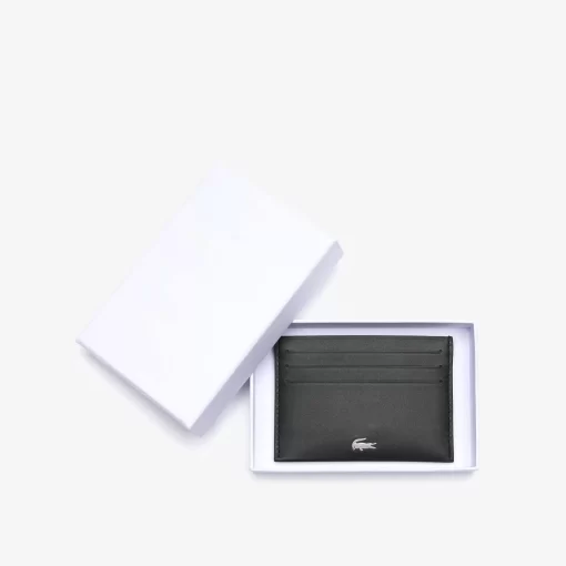 Lacoste Wallets & Small Leather Goods-Unisex Fg Credit Card Holder In Leather