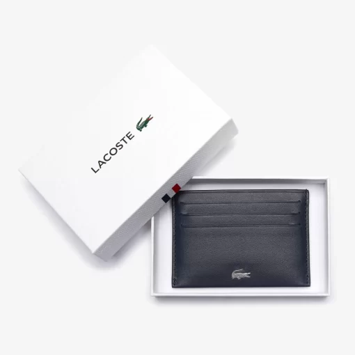 Lacoste Wallets & Small Leather Goods-Unisex Fg Credit Card Holder In Leather