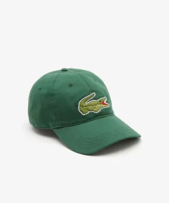 Lacoste Caps & Hats-Unisex Adjustable Organic Cotton Twill Cap