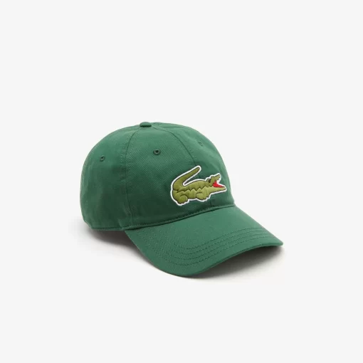 Lacoste Caps & Hats-Unisex Adjustable Organic Cotton Twill Cap