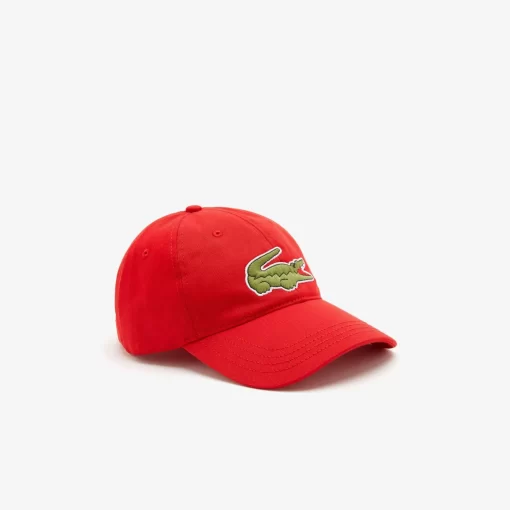 Lacoste Caps & Hats-Unisex Adjustable Organic Cotton Twill Cap