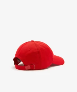 Lacoste Caps & Hats-Unisex Adjustable Organic Cotton Twill Cap