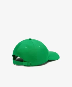 Lacoste Caps & Hats-Unisex Adjustable Organic Cotton Twill Cap