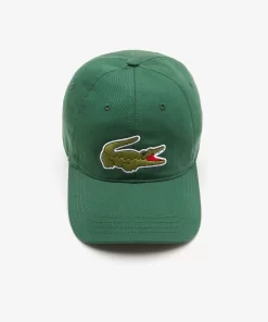 Lacoste Caps & Hats-Unisex Adjustable Organic Cotton Twill Cap