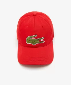 Lacoste Caps & Hats-Unisex Adjustable Organic Cotton Twill Cap