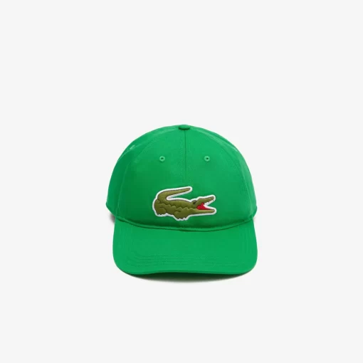 Lacoste Caps & Hats-Unisex Adjustable Organic Cotton Twill Cap