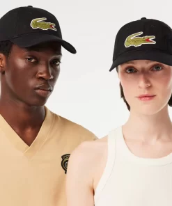 Lacoste Caps & Hats-Unisex Adjustable Organic Cotton Twill Cap