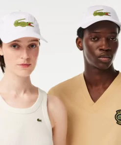 Lacoste Caps & Hats-Unisex Adjustable Organic Cotton Twill Cap