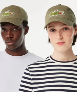 Lacoste Caps & Hats-Unisex Adjustable Organic Cotton Twill Cap