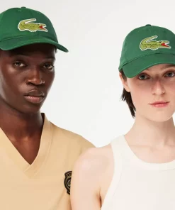 Lacoste Caps & Hats-Unisex Adjustable Organic Cotton Twill Cap