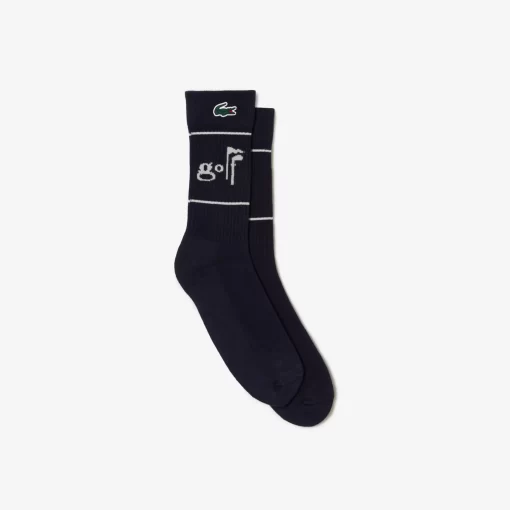 Lacoste Golf-Unisex Golf Lettering Socks