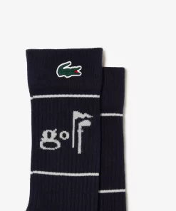 Lacoste Golf-Unisex Golf Lettering Socks