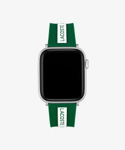 Lacoste Watches-Unisex Green Silicone Apple Watch Strap