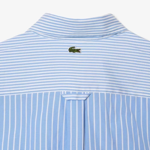 Lacoste Shirts & Tops-Unisex Large Crocodile Striped Cotton Shirt