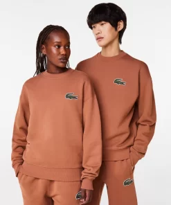 Lacoste Sweatshirts-Unisex Loose Fit Crocodile Badge Jogger Sweatshirt