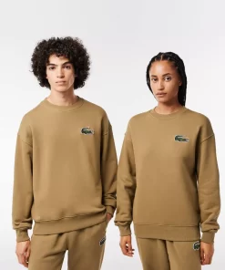 Lacoste Sweatshirts-Unisex Loose Fit Crocodile Badge Jogger Sweatshirt