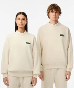 Lacoste Sweatshirts-Unisex Loose Fit Crocodile Badge Jogger Sweatshirt