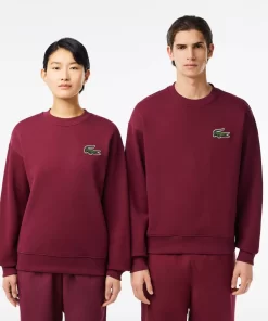 Lacoste Sweatshirts-Unisex Loose Fit Crocodile Badge Jogger Sweatshirt