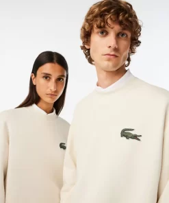 Lacoste Sweatshirts-Unisex Loose Fit Crocodile Badge Jogger Sweatshirt