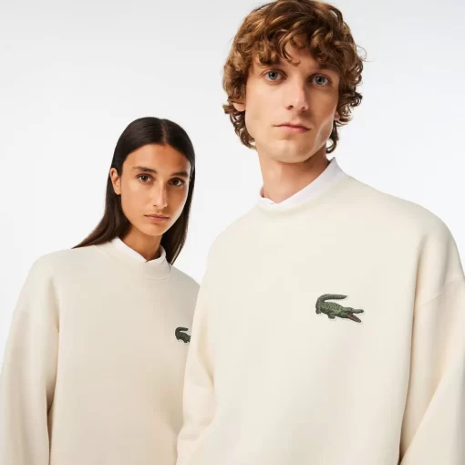 Lacoste Sweatshirts-Unisex Loose Fit Crocodile Badge Jogger Sweatshirt