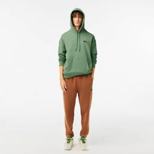 Lacoste Sweatshirts-Unisex Loose Fit Crocodile Badge Jogger Sweatshirt