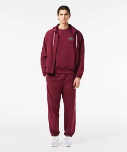 Lacoste Sweatshirts-Unisex Loose Fit Crocodile Badge Jogger Sweatshirt