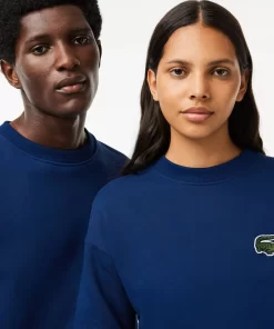 Lacoste Sweatshirts-Unisex Loose Fit Crocodile Badge Jogger Sweatshirt